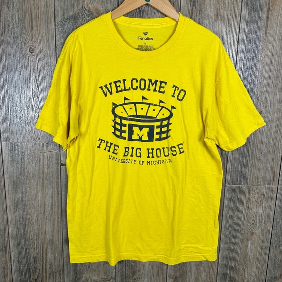 Michigan University Wolverines Welcome to the Big House T-Shirt Size XL - Picture 1 of 5